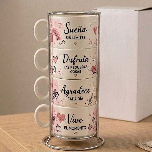 Set 4 tazas - Listos para ti